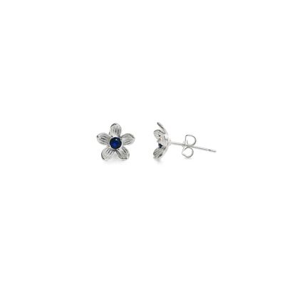 Leinikki earrings, blue