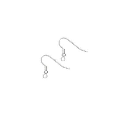Earring hook, silver (3 pairs)