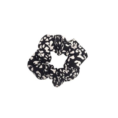 Spotted scrunchie, black