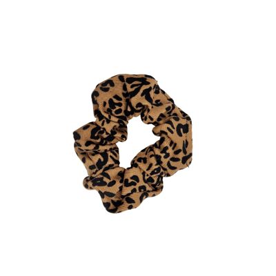 Spotted scrunchie, brown