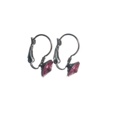 Summer bead earrings, pink