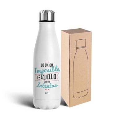 Stainless steel bottle 750ml - The only impossible
