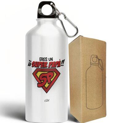 Aluminiumflasche 500ml - Du bist ein super Papa