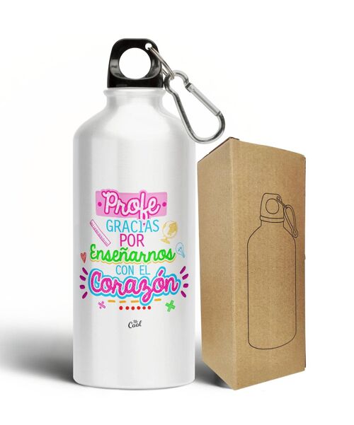 Botella Aluminio 500ml – Profe gracias por enseñarnos