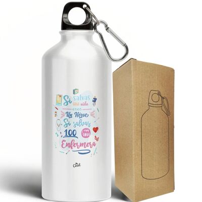 Bottiglia in alluminio da 500 ml – Se salvi una vita sei un eroe