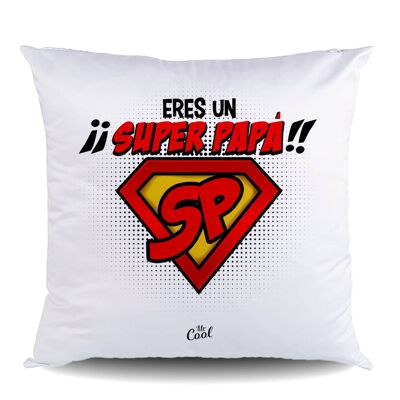 Coussin Canvas – Tu es un super papa