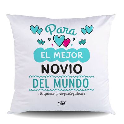 Canvas Cushion – For the best boyfriend in the world, I love you
