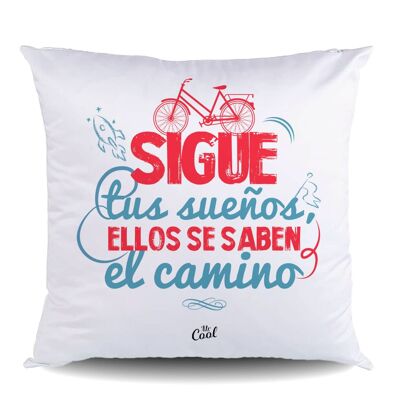 Coussin en toile – Suivez vos rêves, ils connaissent le chemin