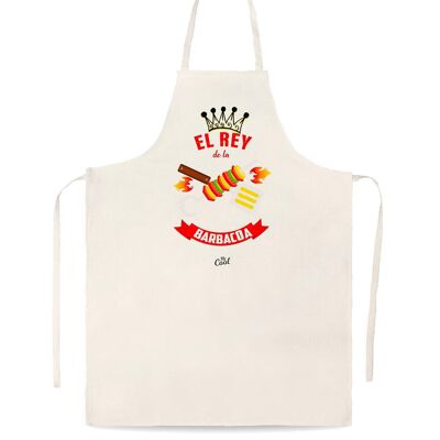 Linen type apron - The king of the barbecue