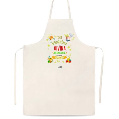 Linen type apron - My godmother is divine I love how