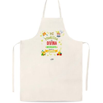 Linen type apron - My godmother is divine I love how