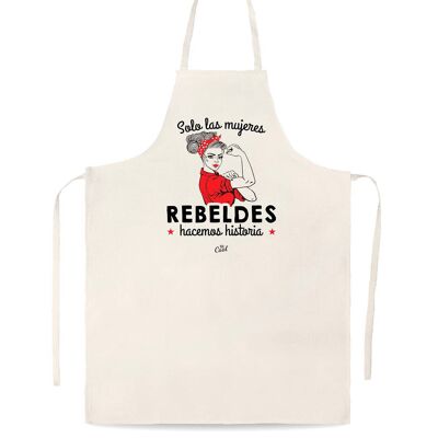 Linen type apron - Only rebellious women do