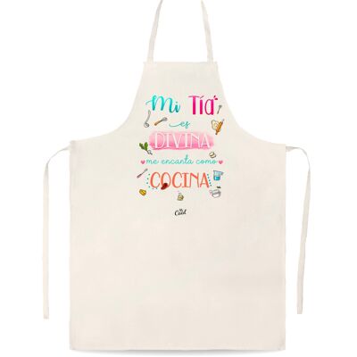 Linen type apron- My aunt is divine I love how she cooks