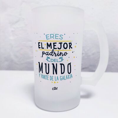 500ml beer mug - You are the best godfather in the world