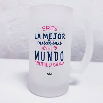 500ml beer mug - You are the best godmother in the world