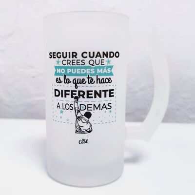 500ml beer mug - Keep going when you think you can't