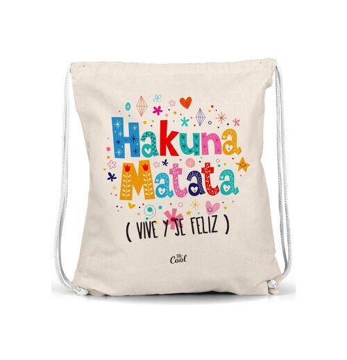 Mochila Saco – Hakuna matata vive y se feliz