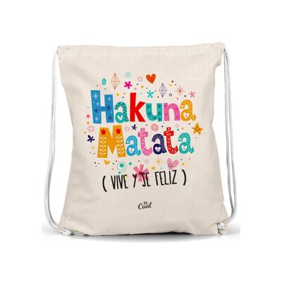 Borsa con coulisse – Hakuna Matata vivi e sii felice