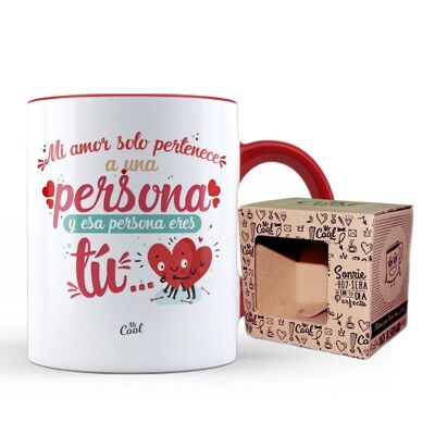 Red Mug - My love only belongs to one person