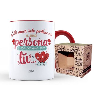 Red Mug - My love only belongs to one person