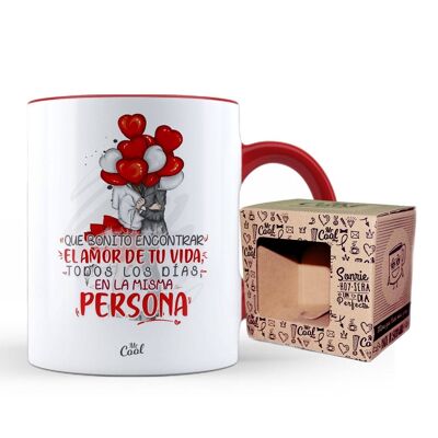 Red Color Mug – How nice to find the love of your life