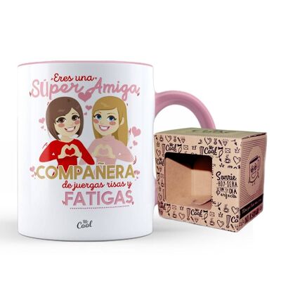 Pink Mug - You are a super friend party partner