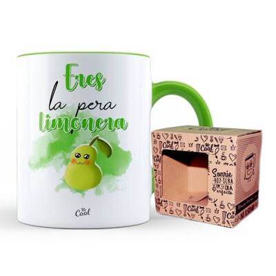 Green Color Mug – You are the lemon pear