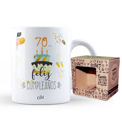 Mug – 70 years Happy Birthday