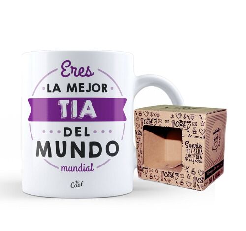 Taza – Eres la mejor tia del mundo mundial