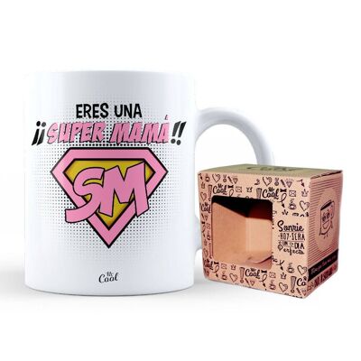 Taza – Eres una super mama