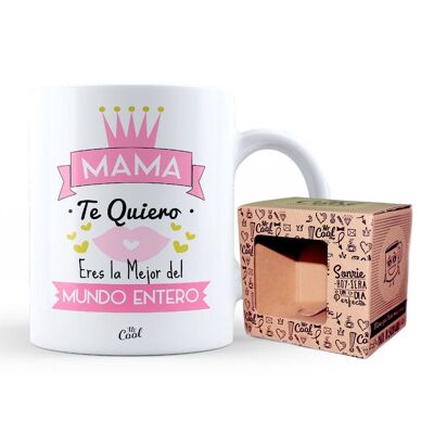 Taza – Mama te quiero, eres la mejor del mundo entero