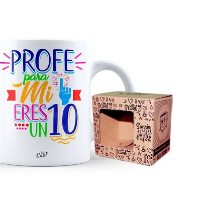 Taza – Profe para mi eres un 0 – hombre v2