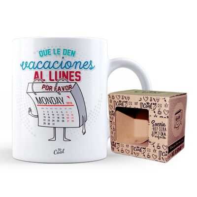 Taza – Que le den vacaciones al lunes por favor