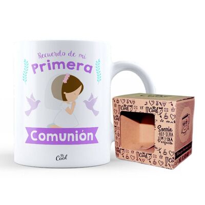 Taza – Recuerdo de mi primera comunión – niña