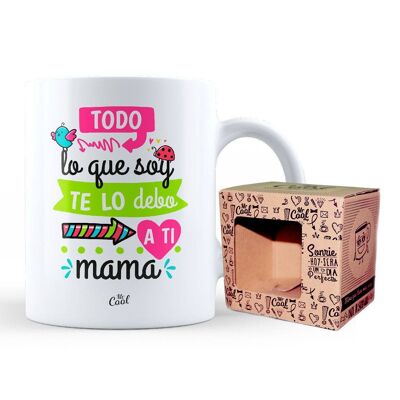 Mug – Everything I am I owe to you mom v2