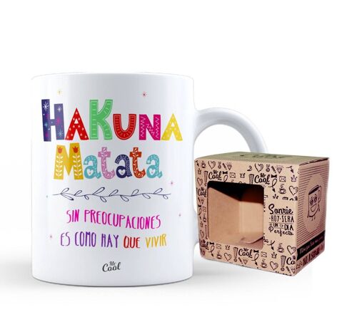 Taza- Hakuna Matata sin preocupaciones es como hay