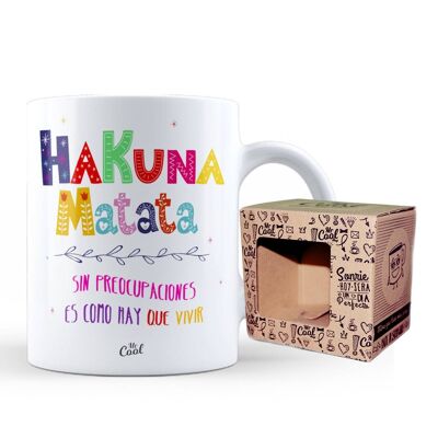 Taza- Hakuna Matata sin preocupaciones es como hay