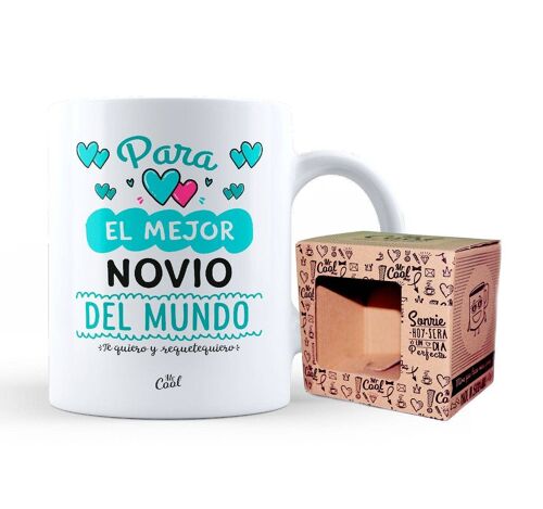 Taza- Para el mejor novio del mundo, te quiero