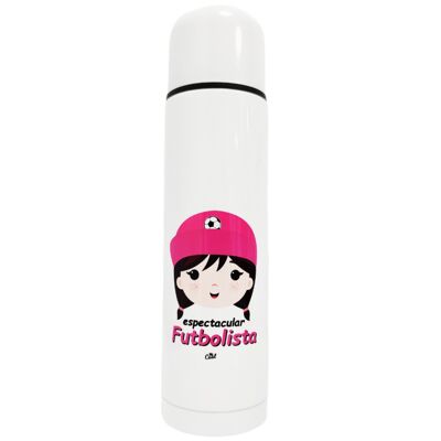 Termo infantil 500ml - Espectacular futbolista niña