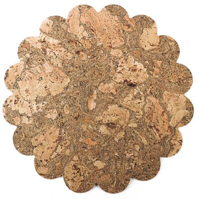 100% cork | NATTURA | Set 2 Placemat Flower