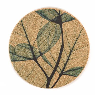 100% cork | FLOR | Trivet Leaf
