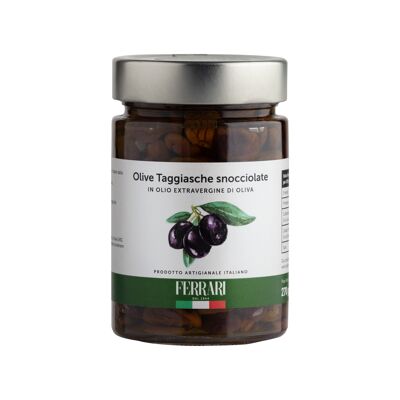 Taggiasca-Oliven in nativem Olivenöl extra 270 g.