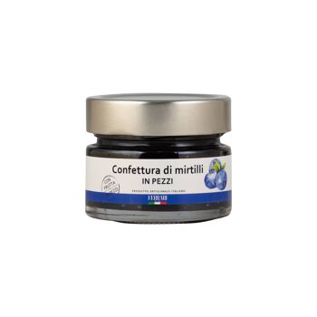 Confiture de myrtilles g.160. Produit artisanal italien 1