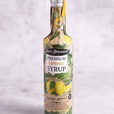 Premium Lemon Syrup 500ml - Drink Botanicals Ireland