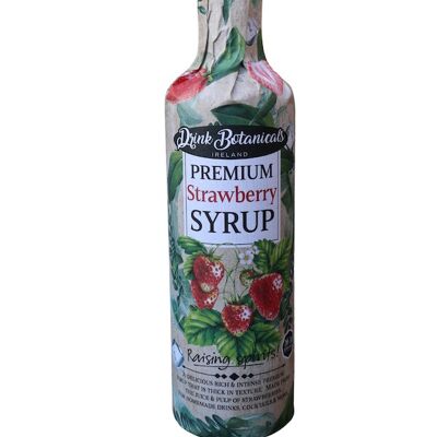 Premium Strawberry Syrup 500ml - Drink Botanicals Ireland