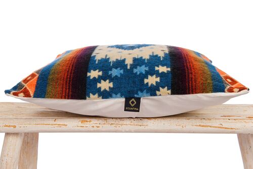 Pillow native Quilotoa Blue