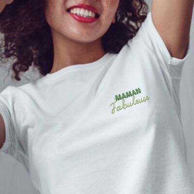 Embroidered T-shirt - Fabulous Mom