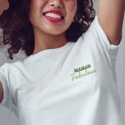 T-shirt Brodé - Maman Fabuleuse
