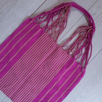 Mexican hand-bag, colourful hand-bag, boho - Purple Duotone