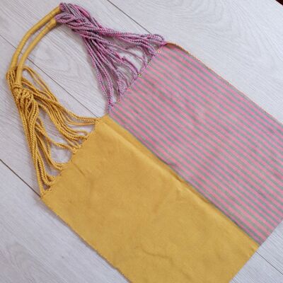 Mexican hand-bag, colourful hand-bag, boho - YELLOW